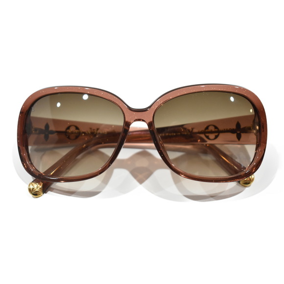 Louis Vuitton Sunglasses Brown Lame - Picture 1 of 8